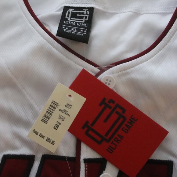 NWT Miami Heat Button Down Jersey White XL Unisex - Picture 2 of 5